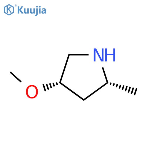 Pyrrolidine, 4-methoxy-2-methyl-, (2R,4S)- structure