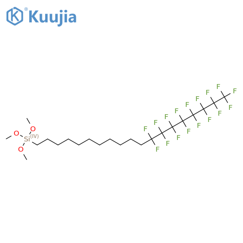 12,12,13,13,14,14,15,15,16,16,17,17,18,18,19,19,19-Heptadecafluorononadecyltrimethoxysilane structure