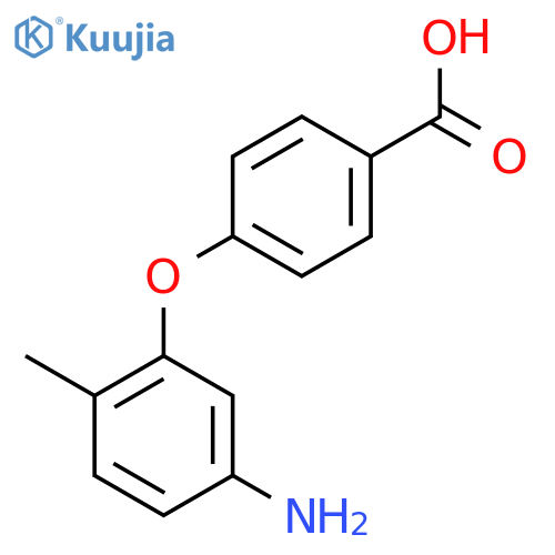 4-(5-Amino-2-methylphenoxy)benzoic acid structure