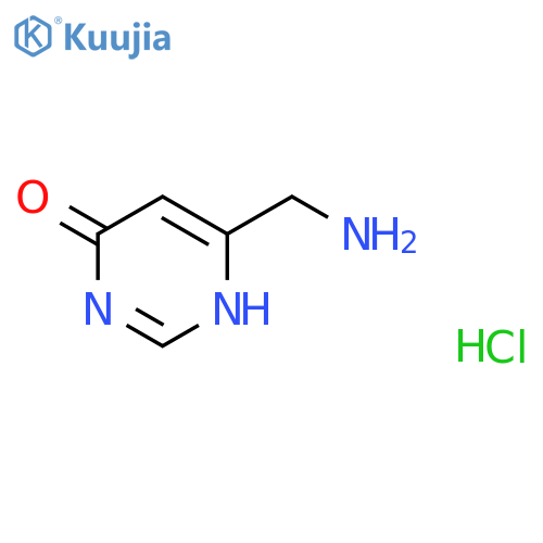 6-(aminomethyl)-1,4-dihydropyrimidin-4-one
hydrochloride structure