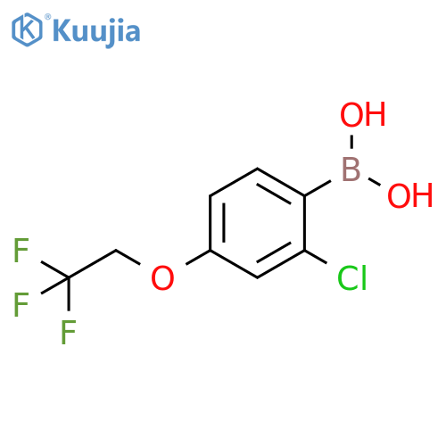 (2-Chloro-4-(2,2,2-trifluoroethoxy)phenyl)boronic acid structure