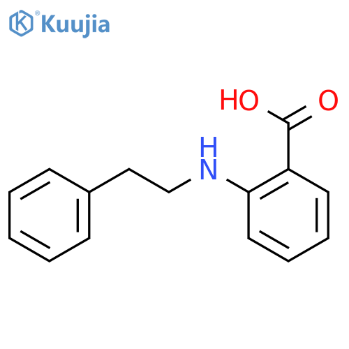 2-(2-phenylethyl)aminobenzoic acid structure