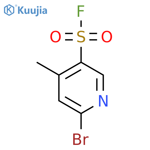 6-Bromo-4-methylpyridine-3-sulfonyl fluoride structure