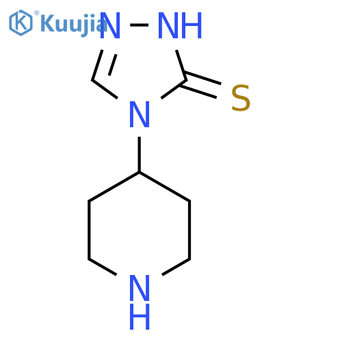 4-Piperidin-4-yl-1H-1,2,4-triazole-5-thione structure