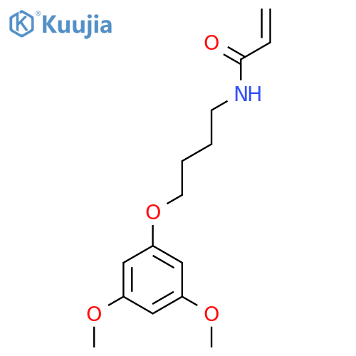 N-4-(3,5-dimethoxyphenoxy)butylprop-2-enamide structure
