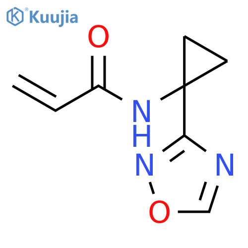 N-1-(1,2,4-oxadiazol-3-yl)cyclopropylprop-2-enamide structure