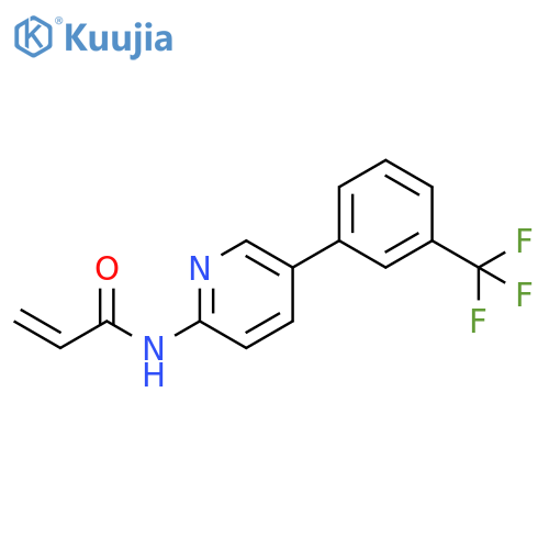 N-[5-[3-(Trifluoromethyl)phenyl]-2-pyridinyl]-2-propenamide structure