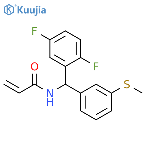 N-[(2,5-Difluorophenyl)[3-(methylthio)phenyl]methyl]-2-propenamide structure