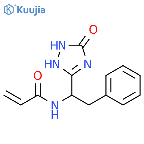 N-[1-(2,5-Dihydro-5-oxo-1H-1,2,4-triazol-3-yl)-2-phenylethyl]-2-propenamide structure