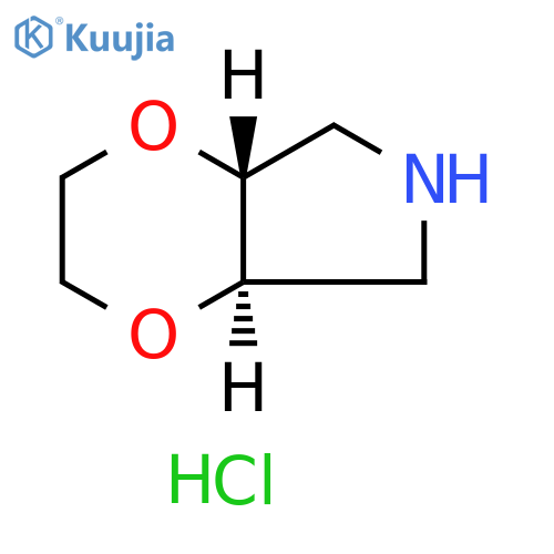 (4aR,7aR)-3,4a,5,6,7,7a-hexahydro-2H-[1,4]dioxino[2,3-c]pyrrole;hydrochloride structure