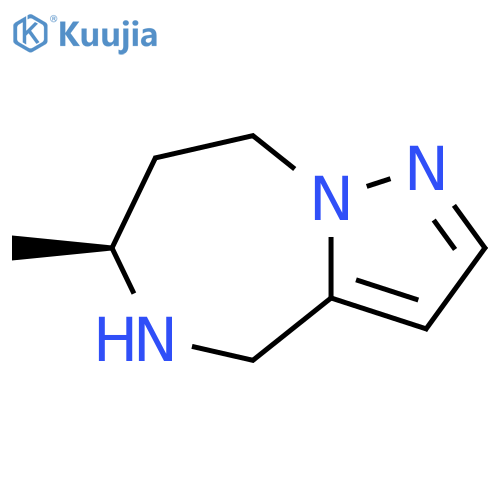 4H-Pyrazolo[1,5-a][1,4]diazepine, 5,6,7,8-tetrahydro-6-methyl-, (6S)- structure