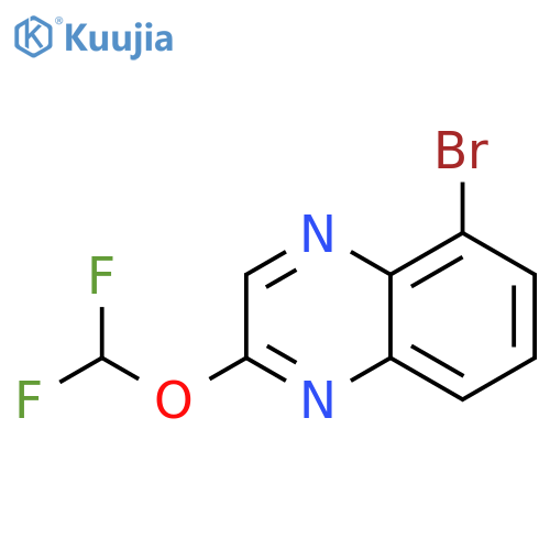 5-bromo-2-(difluoromethoxy)quinoxaline structure