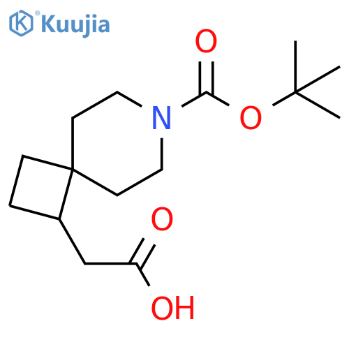 2-(7-tert-butoxycarbonyl-7-azaspiro[3.5]nonan-3-yl)acetic acid structure