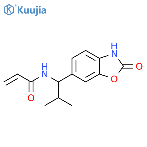 N-2-methyl-1-(2-oxo-2,3-dihydro-1,3-benzoxazol-6-yl)propylprop-2-enamide structure