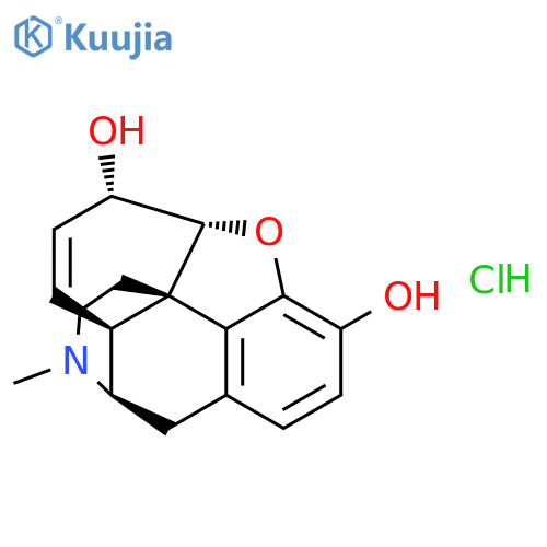 14a-Morphinan-3,6a-diol, 7,8-didehydro-4,5a-epoxy-17-methyl-, hydrochloride(8CI) structure