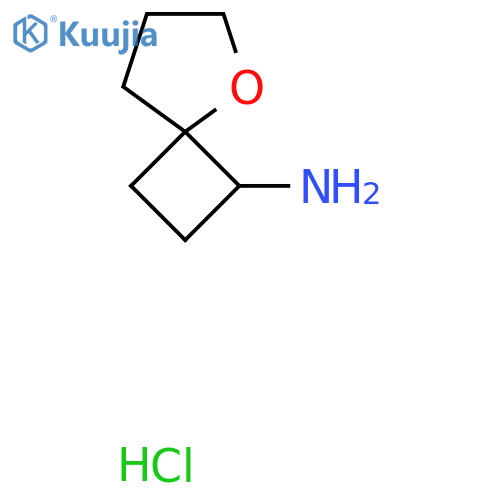 5-Oxaspiro[3.4]octan-3-amine;hydrochloride structure