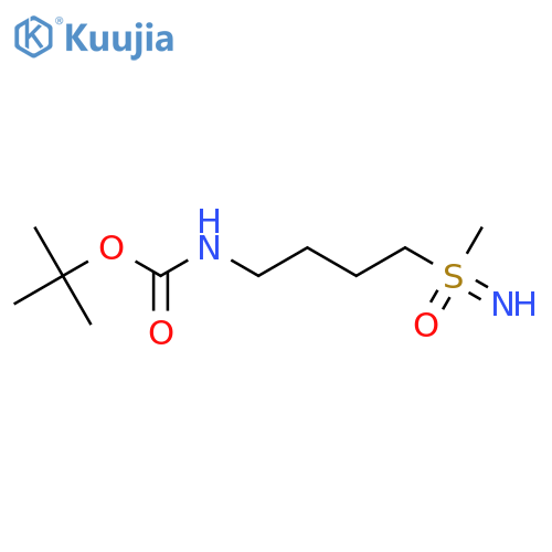 Tert-butyl N-[4-(methylsulfonimidoyl)butyl]carbamate structure
