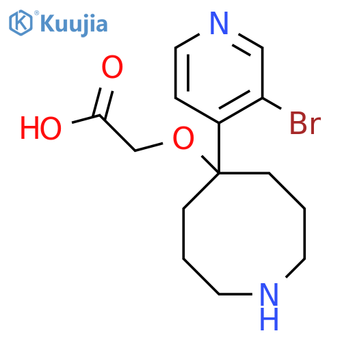 2-{[5-(3-Bromopyridin-4-yl)azocan-5-yl]oxy}acetic acid structure