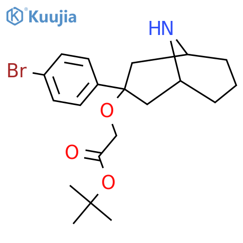 Tert-butyl 2-{[3-(4-bromophenyl)-9-azabicyclo[3.3.1]nonan-3-yl]oxy}acetate structure