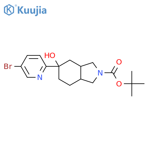 tert-butyl 5-(5-bromopyridin-2-yl)-5-hydroxy-octahydro-1H-isoindole-2-carboxylate structure
