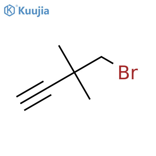 4-Bromo-3,3-dimethylbut-1-yne structure