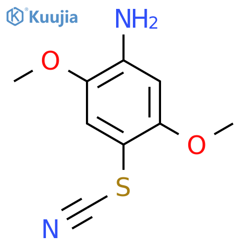 (4-Amino-2,5-dimethoxyphenyl) thiocyanate structure