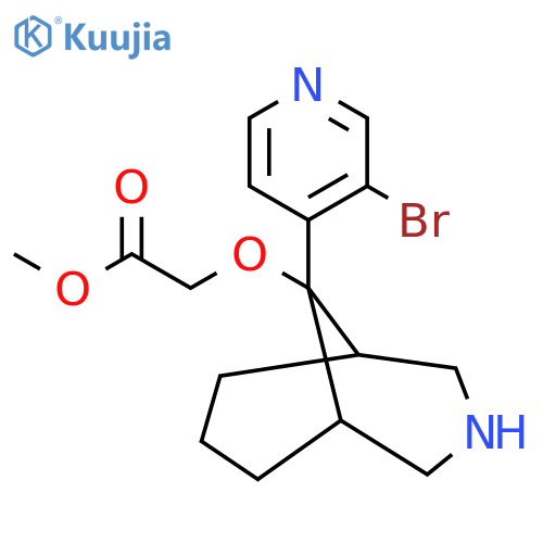 Methyl 2-{[9-(3-bromopyridin-4-yl)-3-azabicyclo[3.3.1]nonan-9-yl]oxy}acetate structure