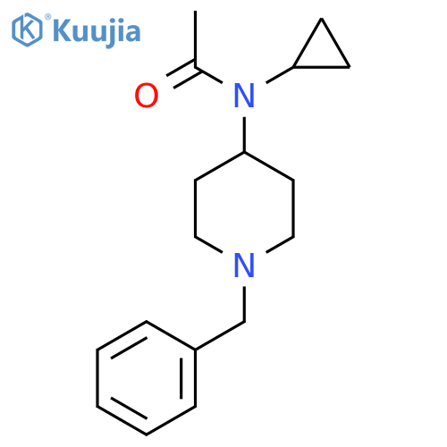 N-(1-benzylpiperidin-4-yl)-N-cyclopropylacetamide structure