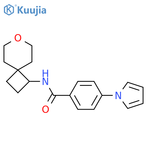 N-{7-oxaspiro3.5nonan-1-yl}-4-(1H-pyrrol-1-yl)benzamide structure