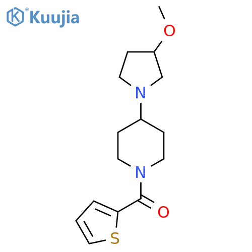 4-(3-methoxypyrrolidin-1-yl)-1-(thiophene-2-carbonyl)piperidine structure