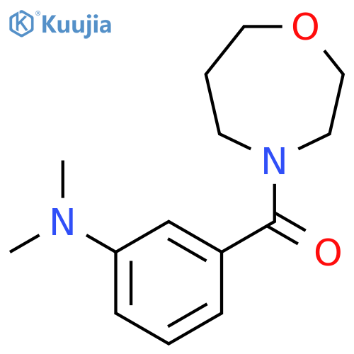 N,N-dimethyl-3-(1,4-oxazepane-4-carbonyl)aniline structure