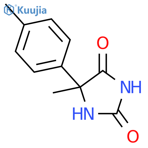 5-methyl-5-(4-methylphenyl)imidazolidine-2,4-dione structure