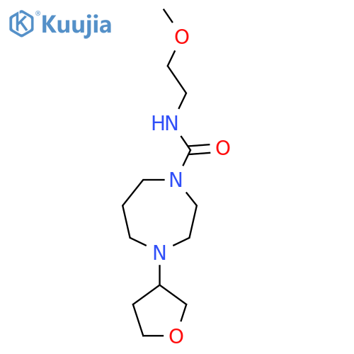 N-(2-methoxyethyl)-4-(oxolan-3-yl)-1,4-diazepane-1-carboxamide structure