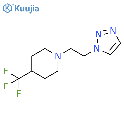 1-2-(1H-1,2,3-triazol-1-yl)ethyl-4-(trifluoromethyl)piperidine structure