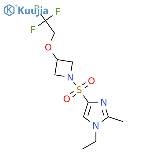 1-ethyl-2-methyl-4-{3-(2,2,2-trifluoroethoxy)azetidin-1-ylsulfonyl}-1H-imidazole structure