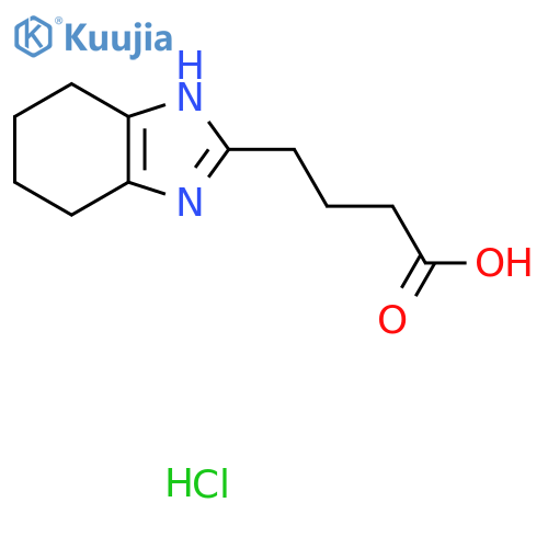 4-(4,5,6,7-tetrahydro-1H-1,3-benzodiazol-2-yl)butanoic acid hydrochloride structure