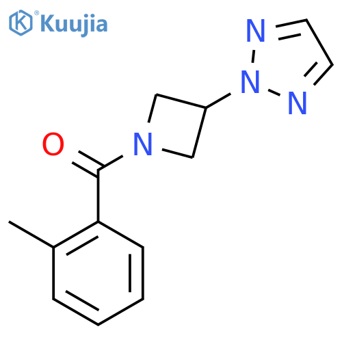 2-1-(2-methylbenzoyl)azetidin-3-yl-2H-1,2,3-triazole structure