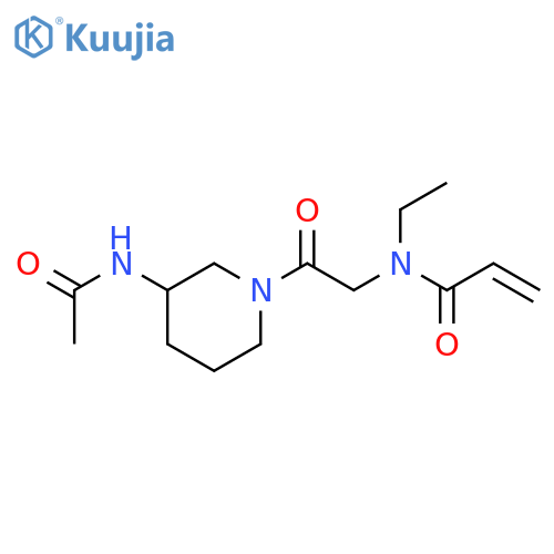 N-[2-[3-(Acetylamino)-1-piperidinyl]-2-oxoethyl]-N-ethyl-2-propenamide structure