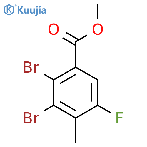 Methyl 2,3-dibromo-5-fluoro-4-methylbenzoate structure