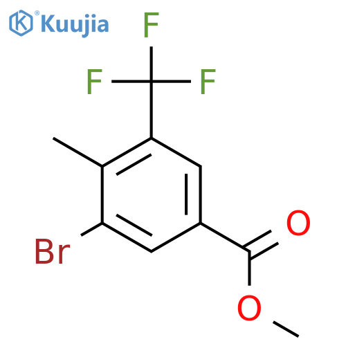 Methyl 3-bromo-4-methyl-5-(trifluoromethyl)benzoate structure