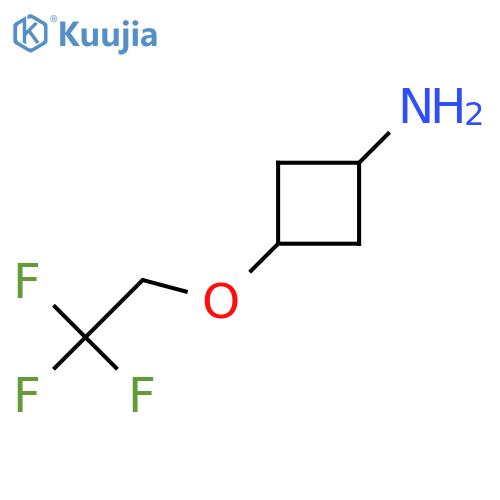 trans-3-(2,2,2-Trifluoro-ethoxy)-cyclobutylamine structure