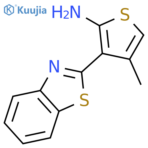 3-(1,3-Benzothiazol-2-yl)-4-methylthiophen-2-amine structure