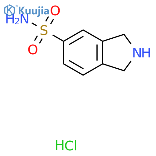 2,3-Dihydro-1H-isoindole-5-sulfonic acid amide hydrochloride structure