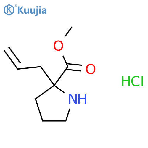 Methyl 2-prop-2-enylpyrrolidine-2-carboxylate;hydrochloride structure