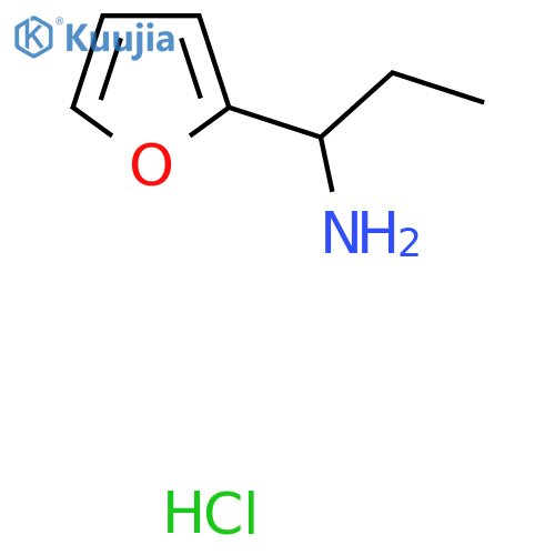 1-(Furan-2-yl)propan-1-amine hydrochloride structure