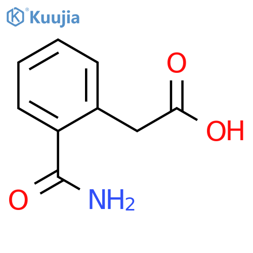 2-(2-carbamoylphenyl)acetic acid structure