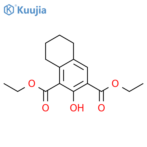 1,3-diethyl 2-hydroxy-5,6,7,8-tetrahydronaphthalene-1,3-dicarboxylate structure