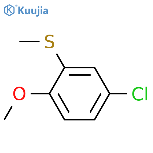 4-chloro-1-methoxy-2-methylsulfanylbenzene structure