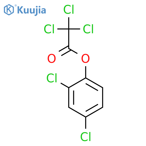 Acetic acid,2,2,2-trichloro-, 2,4-dichlorophenyl ester structure