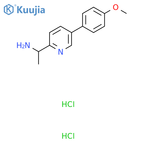 1-[5-(4-Methoxyphenyl)-pyridin-2-yl]-ethylamine dihydrochloride structure